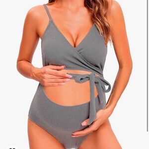 NWT Tofern Maternity One Piece Tummy Control Swimsuit